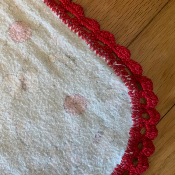 Bugs Butterfly Caterpillar Flowers Crochet Baby Security Blanket Lovey Red Blue - Picture 13 of 13